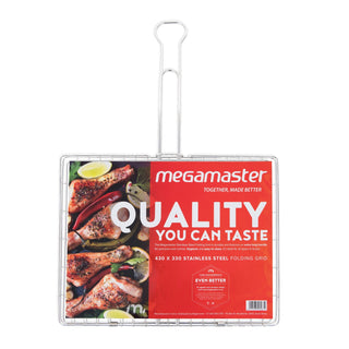 Megamaster 430 x 330 Stainless Steel Folding Grid