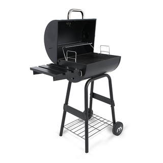coalsmith series charlie grill and smoker side lid open