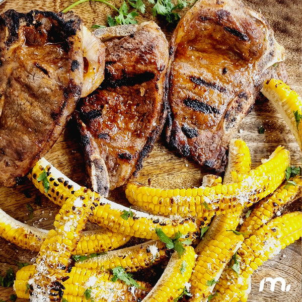 Parmesan  Corn Ribs on the Braai