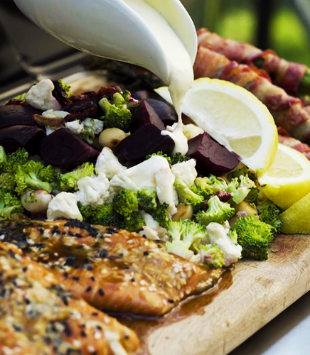 Joshua na die Reën's Sesame Grilled Trout