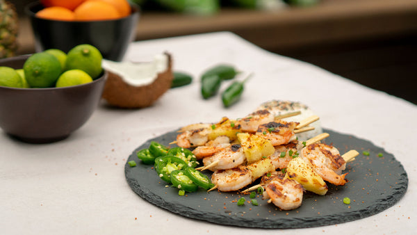 Coconut Pineapple Shrimp Skewers