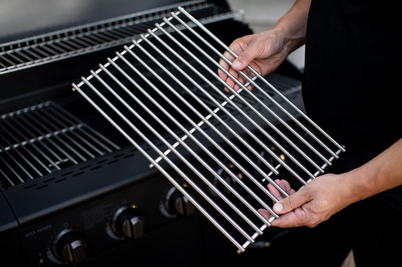 APEX SERIES 6 BURNER BLACK PATIO GAS BRAAI WITH COVER