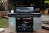 APEX SERIES 6 BURNER BLACK PATIO GAS BRAAI WITH COVER