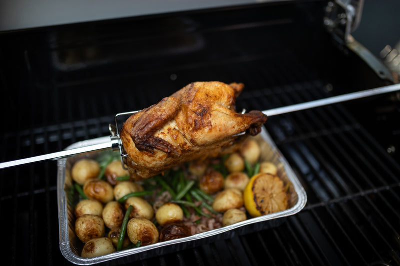 Roast Chicken Weber Rotisserie Recipes Chicken Recipes Rotisserie