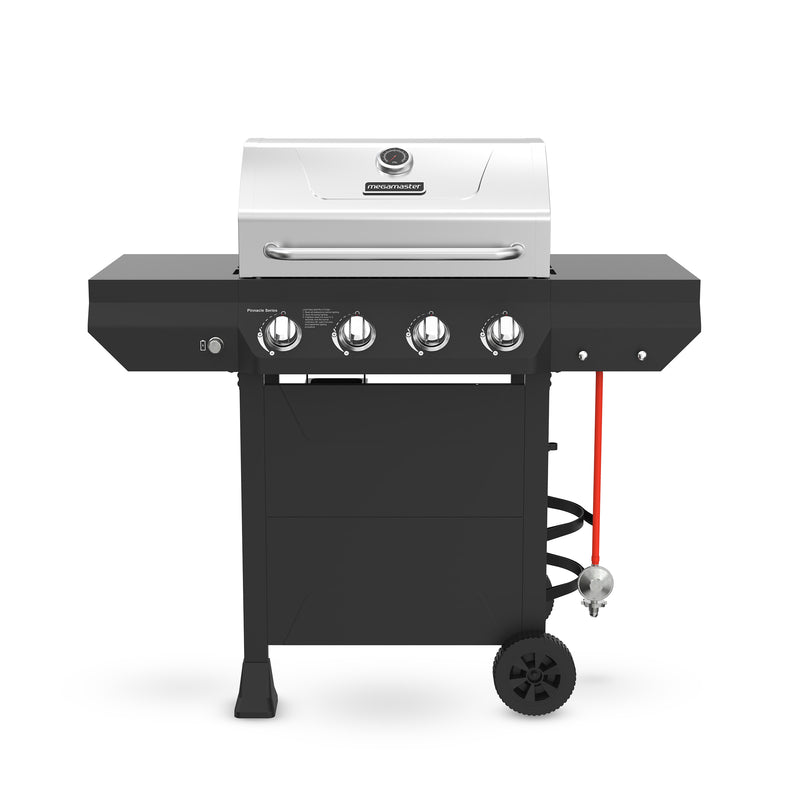 Megamaster Pinnacle 4 Burner Black Patio Gas Braai