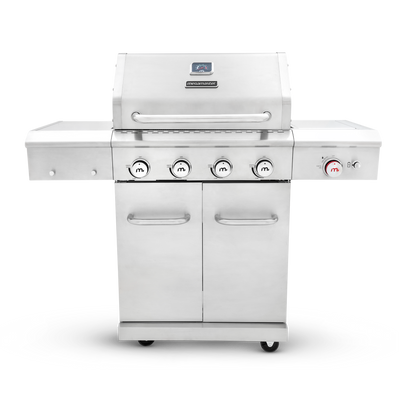 Apex series, 4 burner, patio gas braai, gas braai, side burner