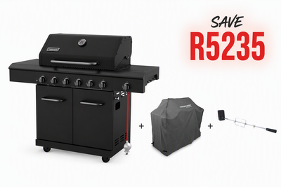 Heritage Day: Apex 6 Burner with FREE Rotisserie & Cover