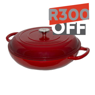 Megamaster Enamel Series Braai Pan with Lid Product Registration Deal