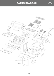 Spare Parts: Apex Series 6 Burner Gourmet  (720-0896GF)