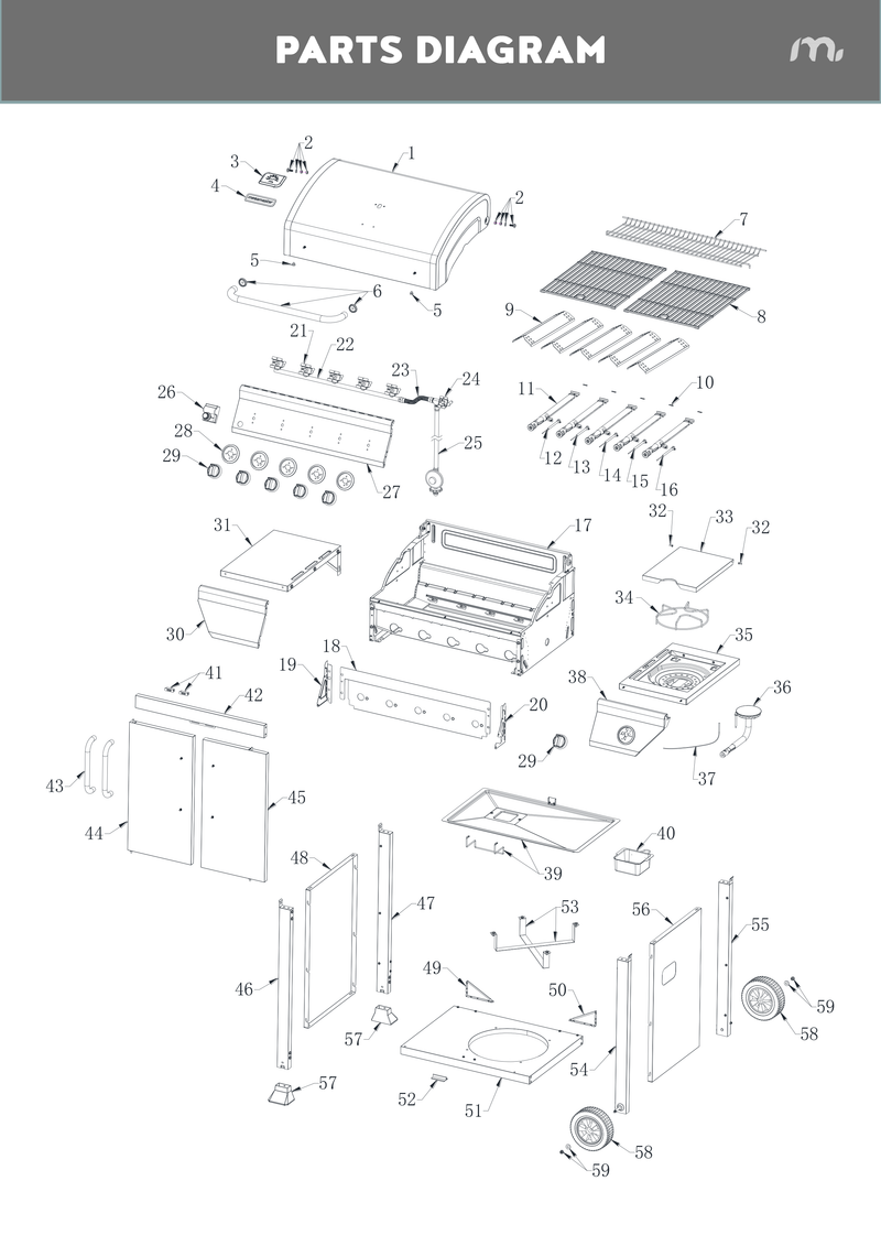 Spare Parts:Crusade Series 5 Burner (720-0830XB)