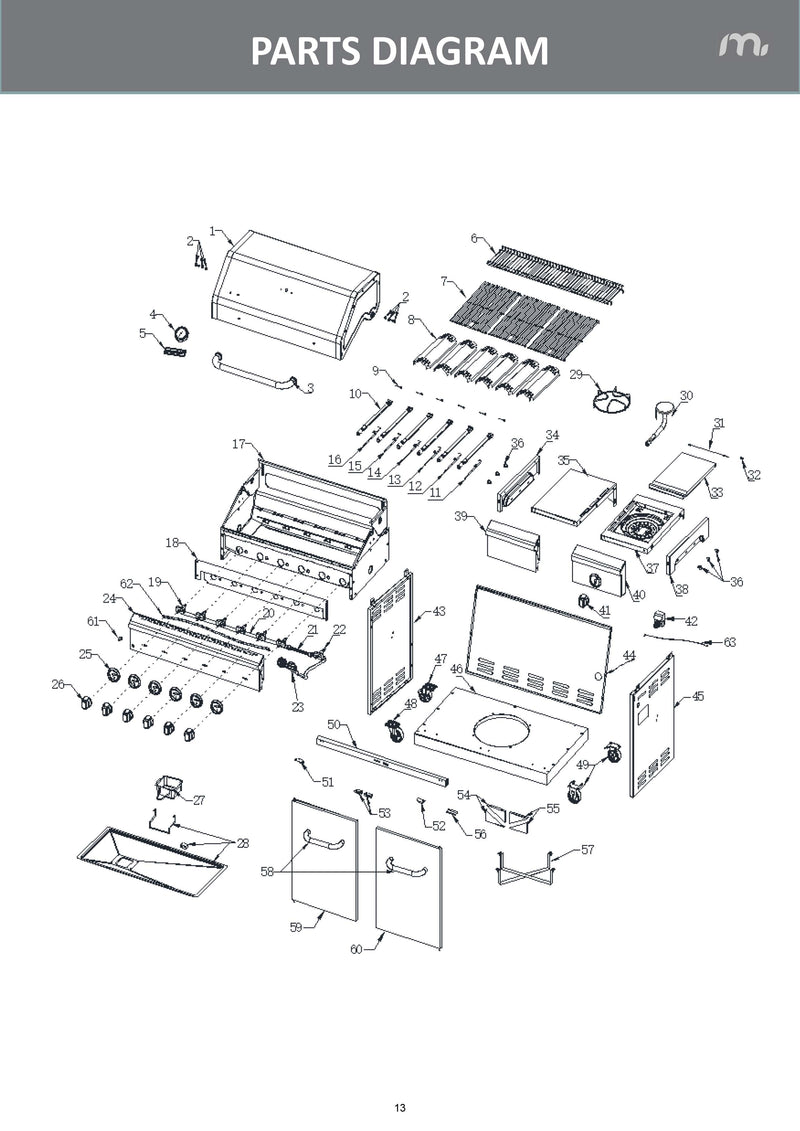 Spare Parts: Apex Series 6 Burner (720-0898E)