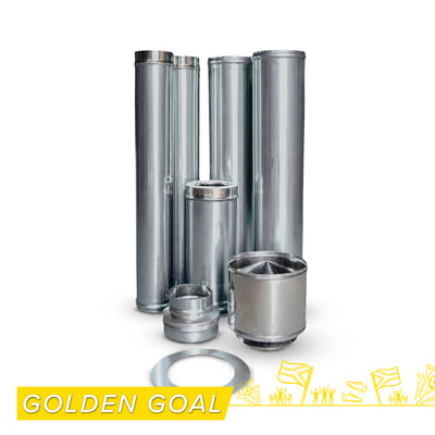 Megamaster Premium Flue Kit 150mm (304 SS)