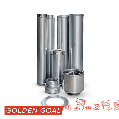 Megamaster Premium Flue Kit 125mm (304 SS)