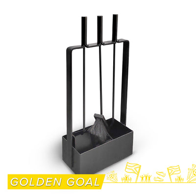 LUX 4-PIECE FIREPLACE TOOLSET