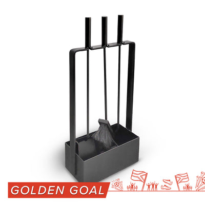 LUX 4-PIECE FIREPLACE TOOLSET
