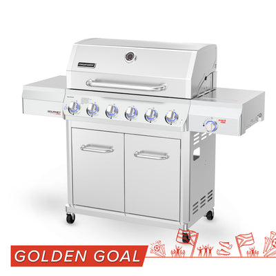 Apex Series 6 Burner Gourmet Pro Patio Gas Braai