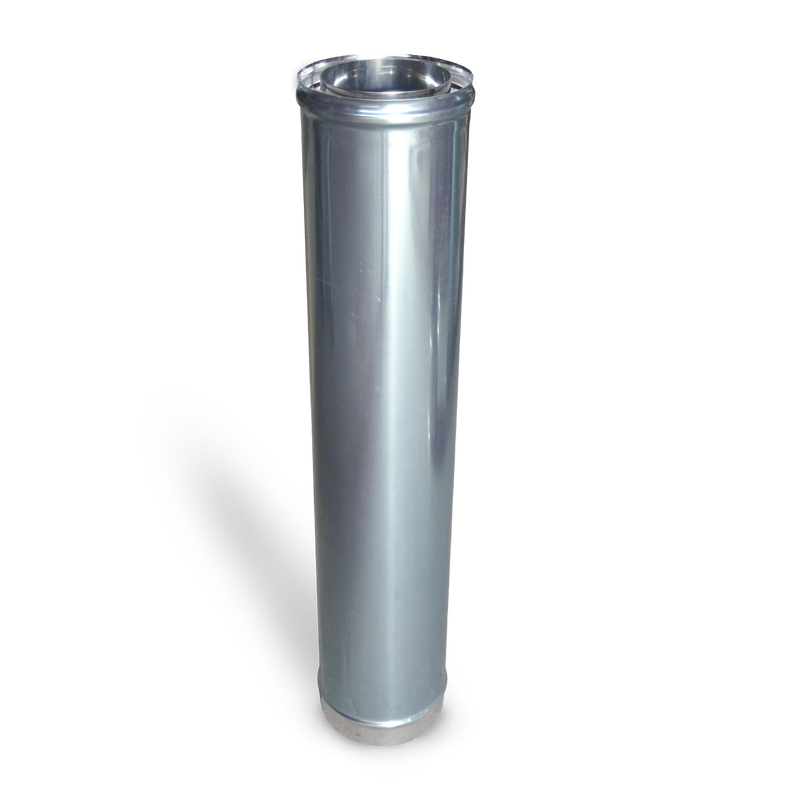 Megamaster 125mm Stainless Steel Insulated Flue Pipe
