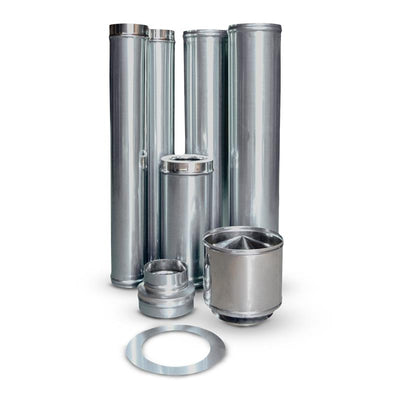 Megamaster Premium Flue Kit 125mm (304 SS)