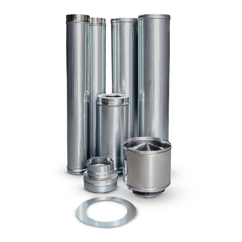 Megamaster Premium Flue Kit 125mm (304 SS)