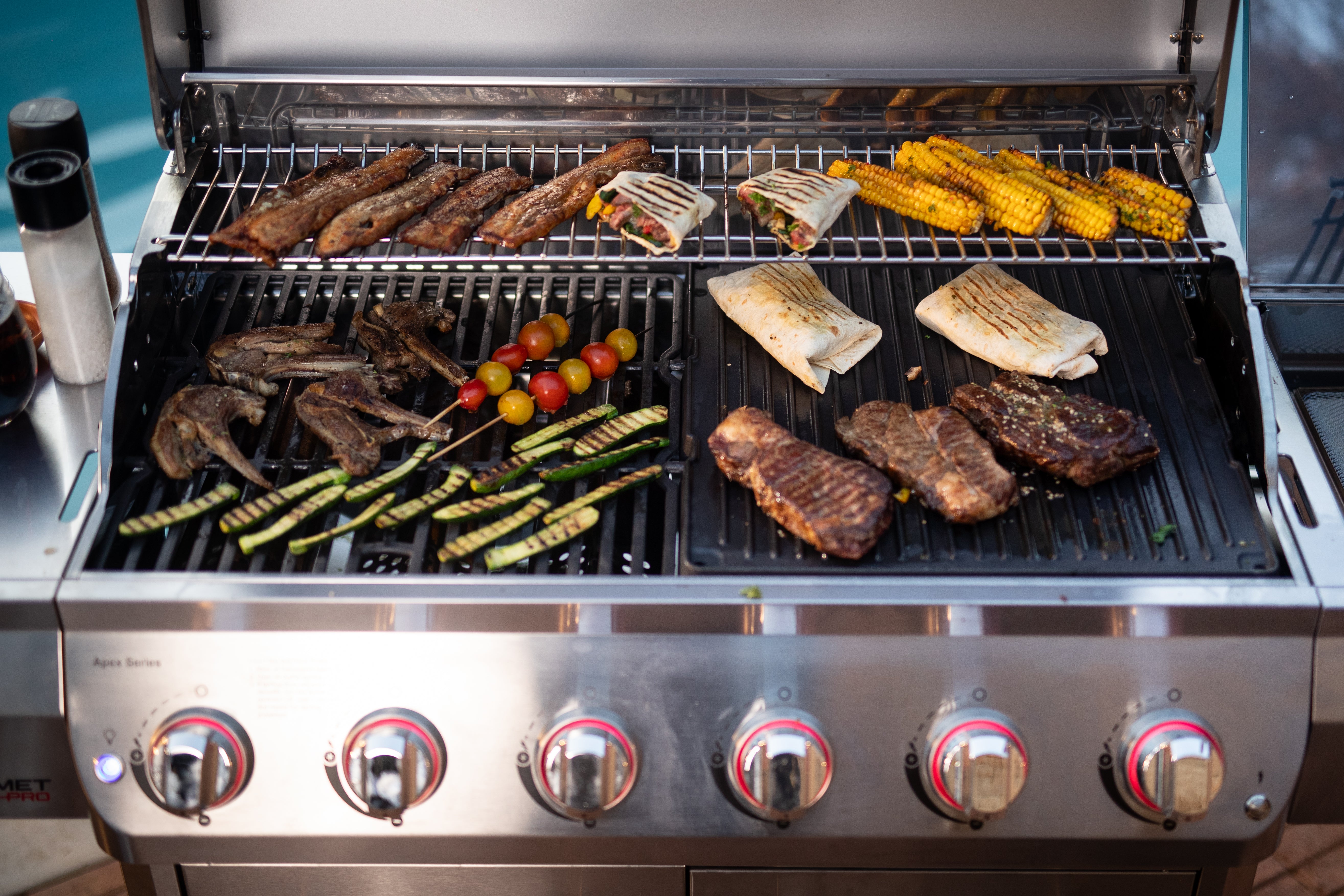 Apex Series 6 Burner Gourmet Pro Patio Gas Braai – Megamaster