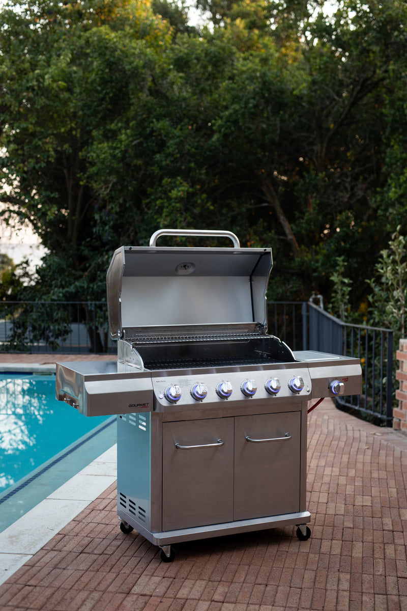 Apex Series 6 Burner Gourmet Pro Patio Gas Braai