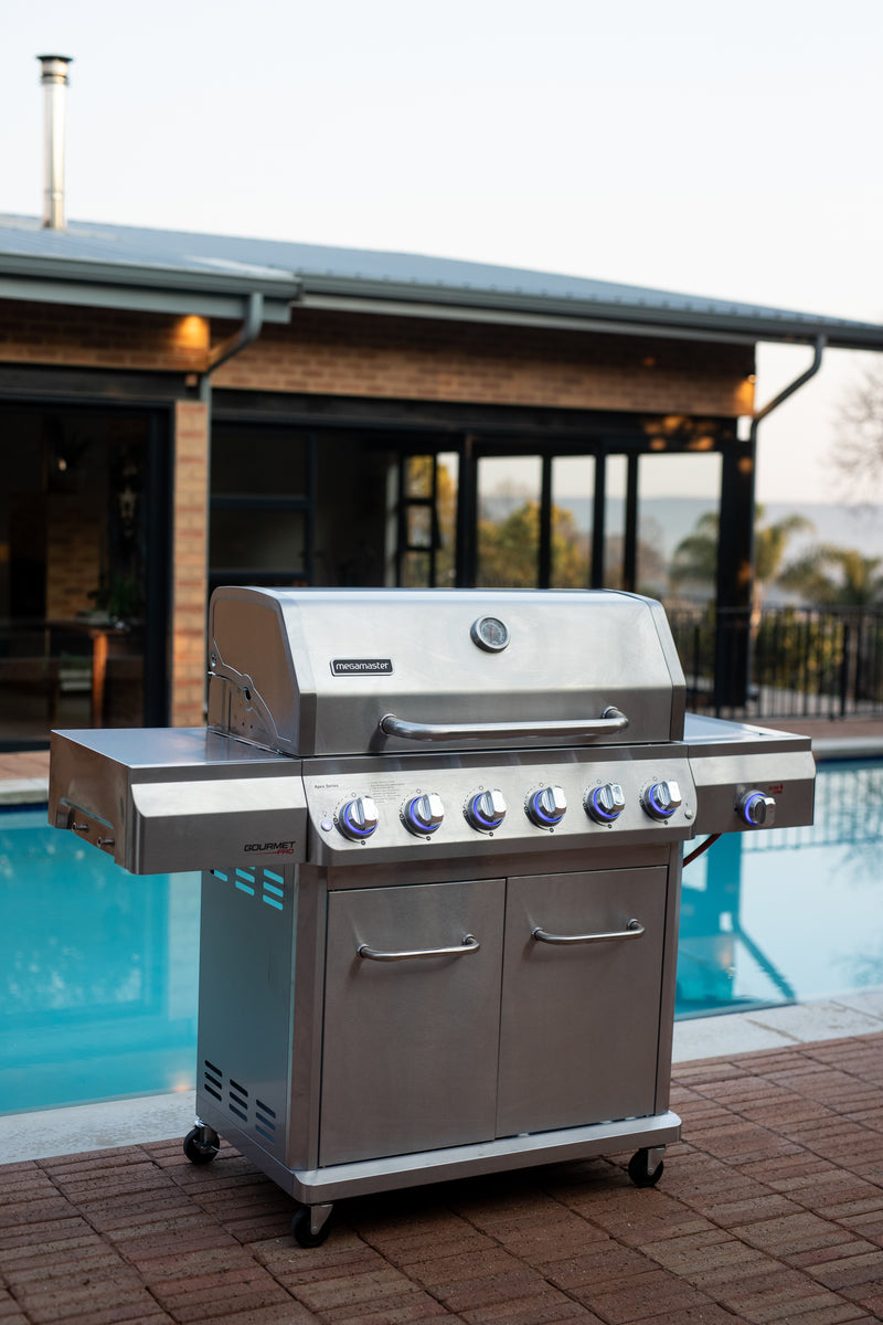 Apex Series 6 Burner Gourmet Pro Patio Gas Braai