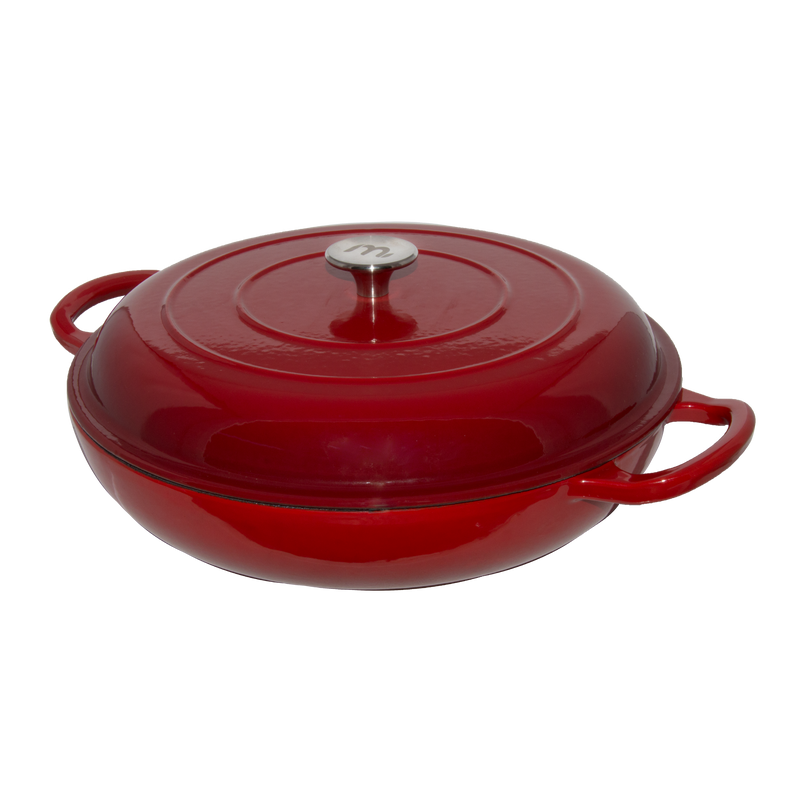 Megamaster Enamel Series Braai Pan with Lid