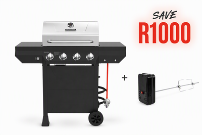 Heritage Bundle: Pinnacle 4 Burner with FREE Rotisserie
