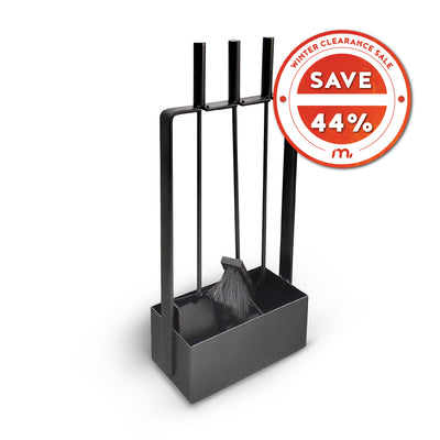 LUX 4-PIECE FIREPLACE TOOLSET