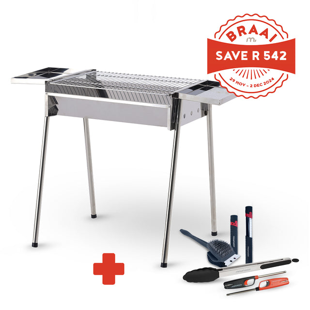 Adventurer Portable Charcoal Braai Black Friday Deal