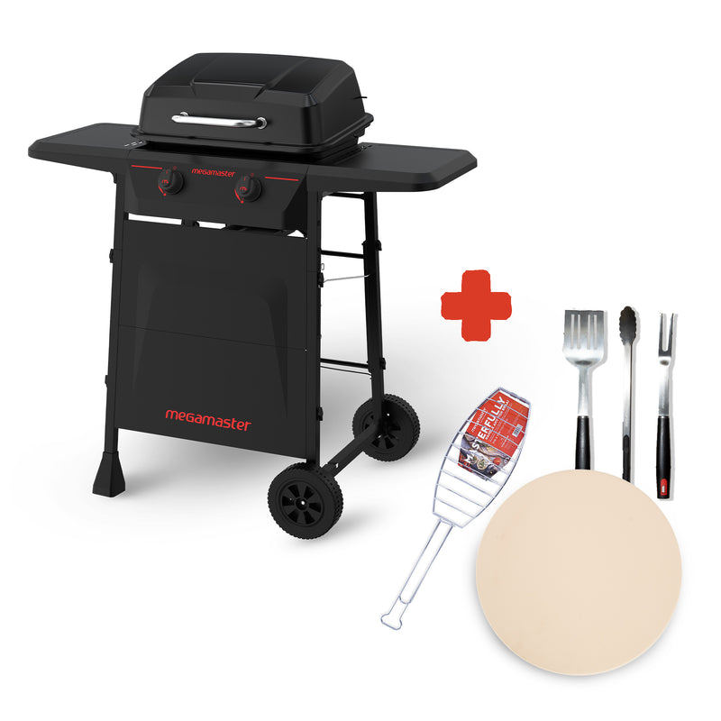 Inferno 2 Burner Patio Gas Braai Bundle