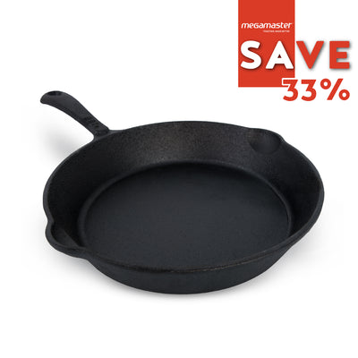 Megamaster 260 Cast Iron Round Pan
