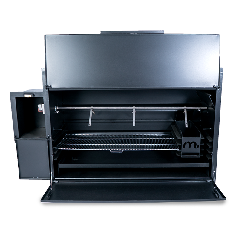 1200 Deluxe Spit Built-In Braai Open