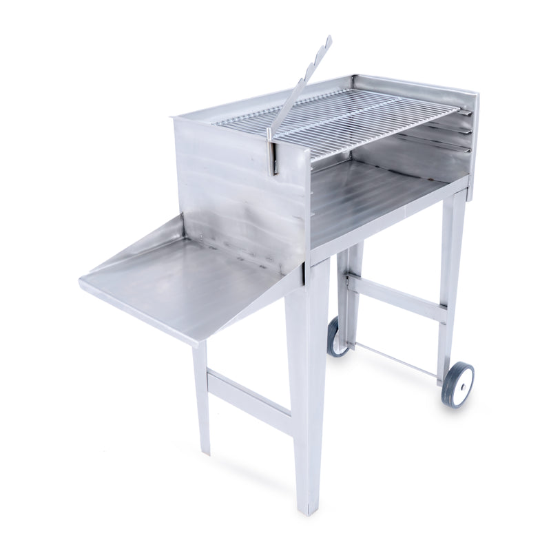 800 Mini Patio Freestanding Charcoal Braai Stainless Steel