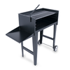 800 Mini Patio Freestanding Charcoal Braai side
