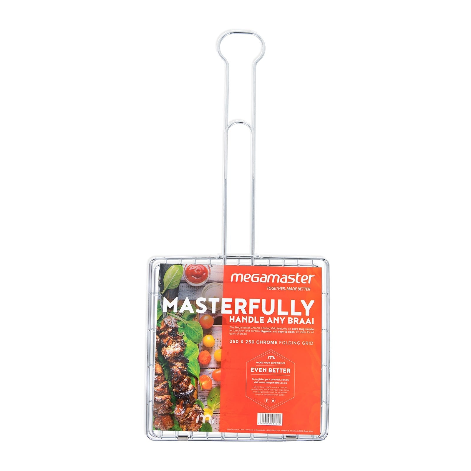 250 x 250 Chrome Folding Grid | Accessories | Megamaster