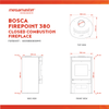 Bosca Firepoint 380 Closed Combustion Fireplace