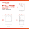 Bosca Limit 360 Closed Combustion Fireplace