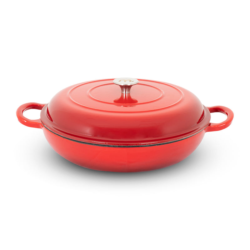 Megamaster Braai Pan with Lid Enamel Series