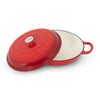 Megamaster Braai Pan with Lid Enamel Series lid off