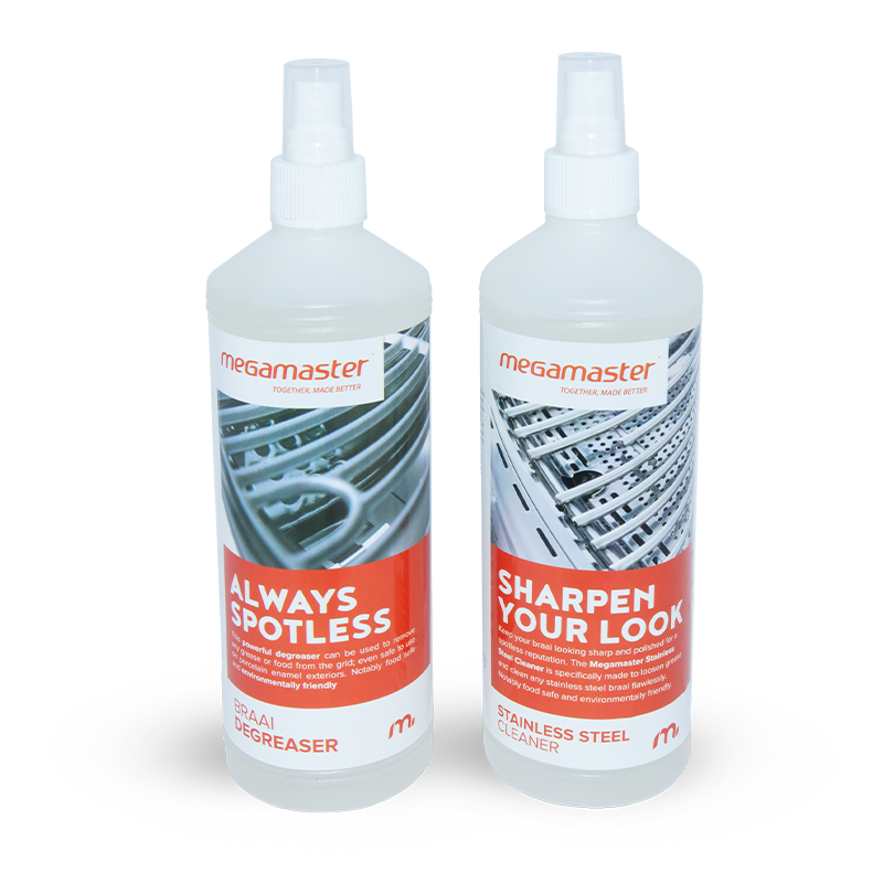 Megamaster Stainless Steel Cleaner two bottles